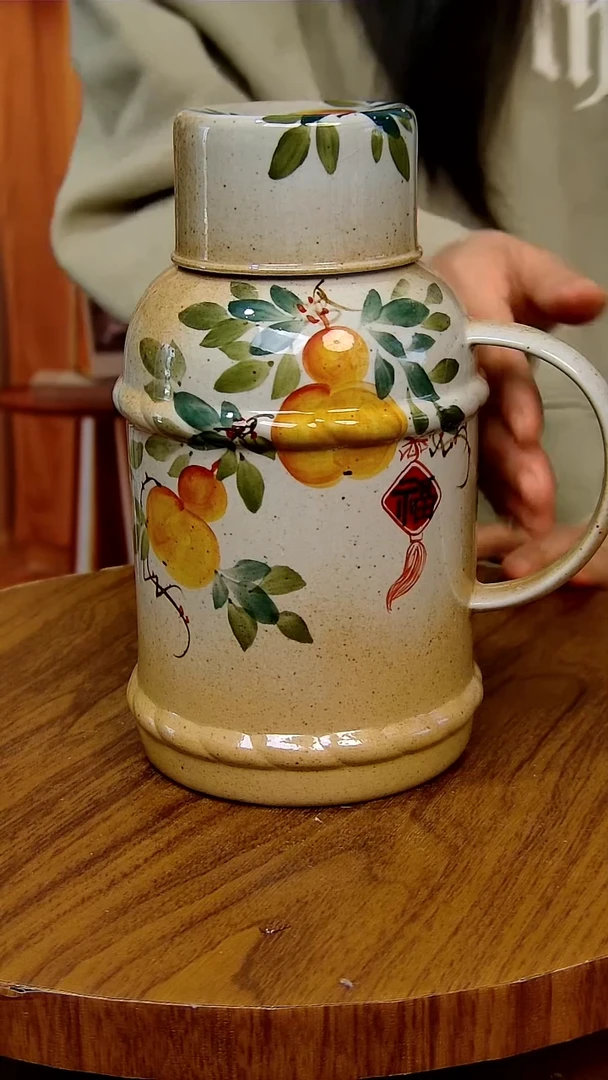 杯子陶景德镇手工手绘釉下彩陶瓷，