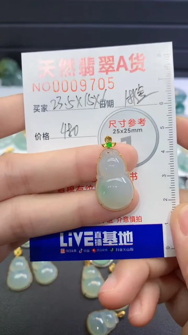 【闪购商品】翡翠颈饰18K金镶嵌翡翠