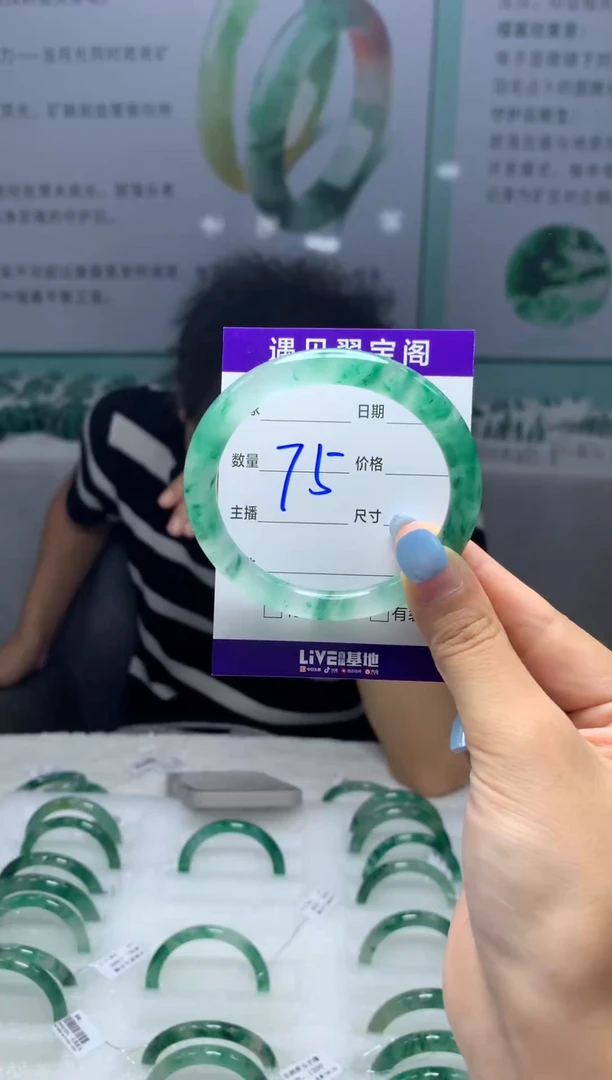 未镶嵌手镯石英质玉（非洲翠）5455