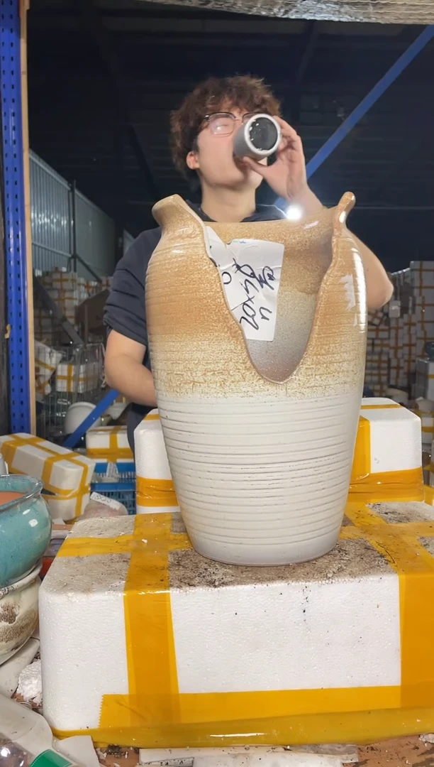 紫砂花盆宜兴紫砂粗陶花盆22-38