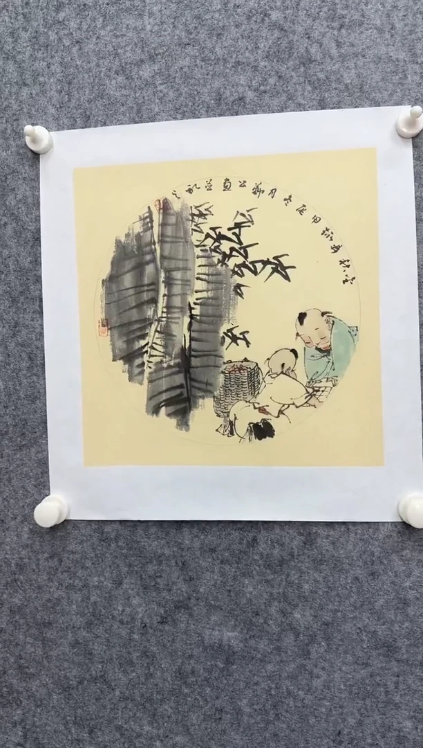 国画刘郑公绘画作品