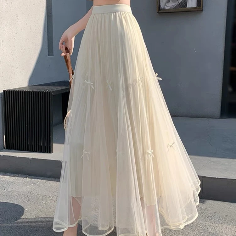 超仙气蝴蝶结A字大裙摆伞裙