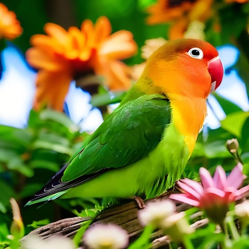 已驯化鹦鹉牡丹活体爱情鸟好养宠物鸟