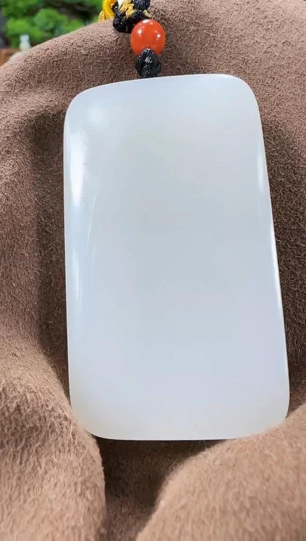 吊坠(赠链)未镶嵌和田玉Q52无事牌多样性发货发其一