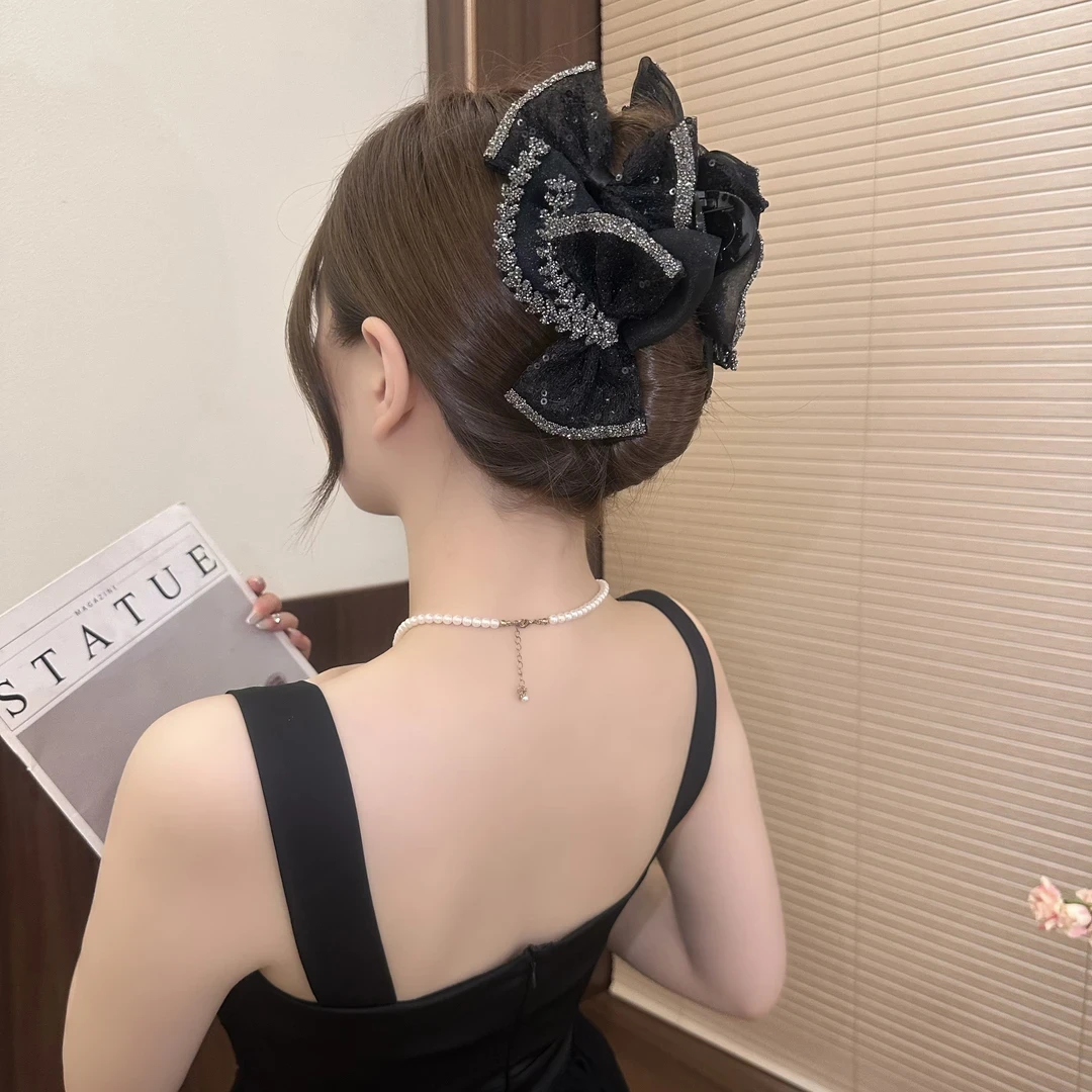 【东方之珠】高级感AB面轻奢百搭显气质鲨 鱼抓夹发饰