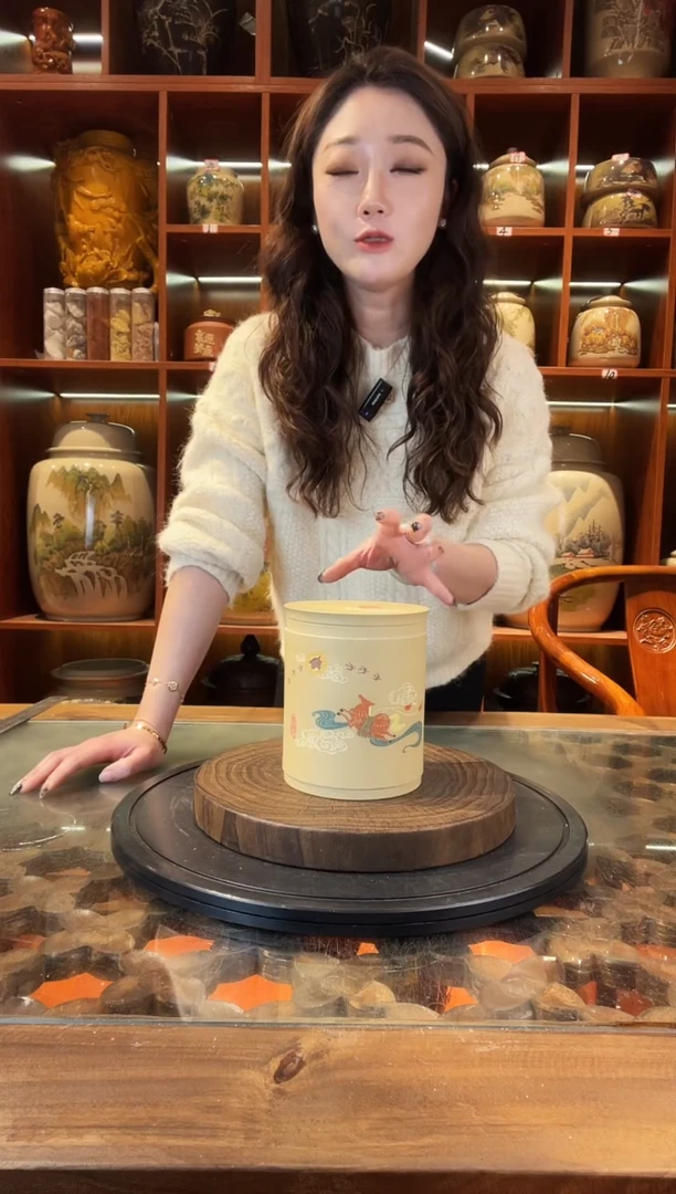 罐云南建水紫陶白泥小茶罐