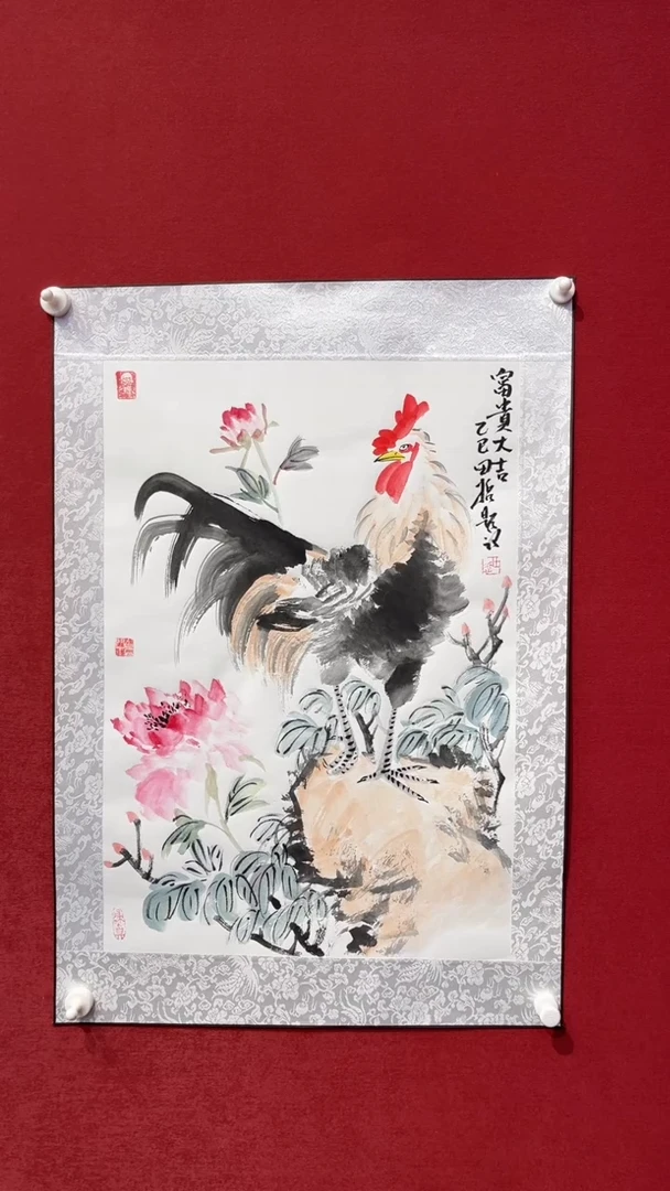国画老师现场创作  9