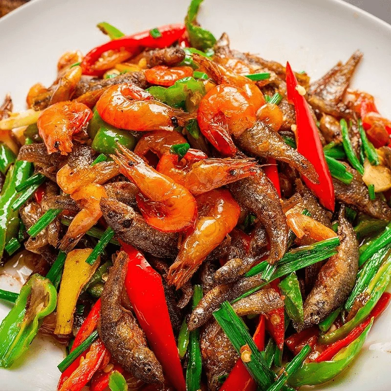 湖北特产淡水烙干小鱼小虾白鱼干小麻鱼磷虾混合美味下饭下酒菜