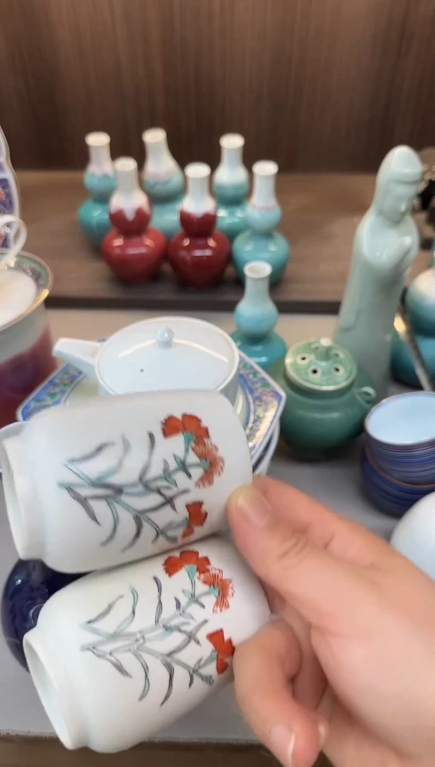 摆件莲瓷器瓷器瓷器瓷器