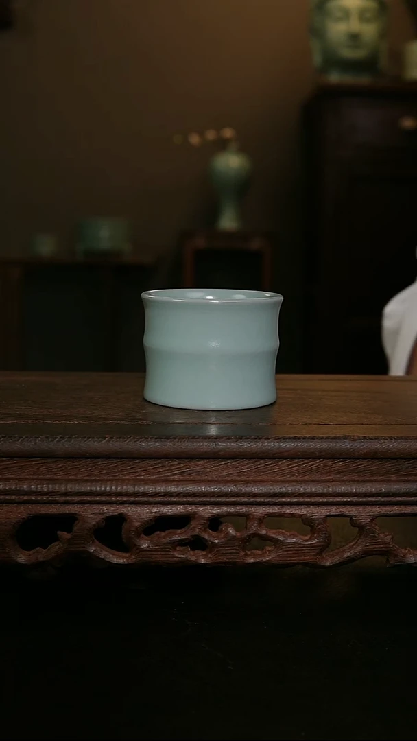摆件王国奇手工竹节杯