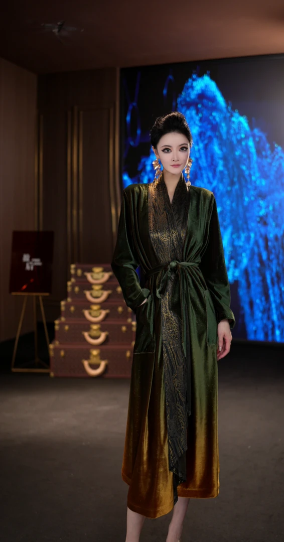 YINGHOU【曼曼】法式减龄新款优雅秋季轻奢风衣外套66166