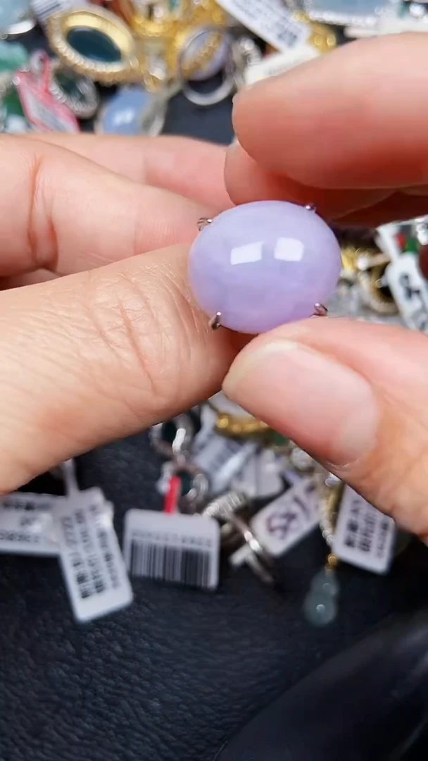 颈饰银S925镶嵌翡翠0190