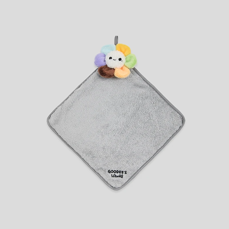 GOODBAI GOODEES五彩太阳花玩偶logo刺绣擦手巾