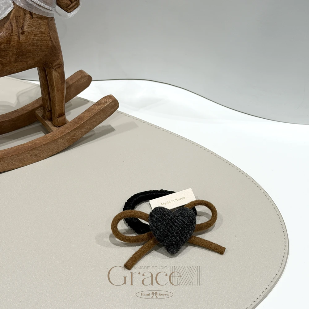 「飘带爱心」韩国26新年百搭发绳高马尾发圈肠圈