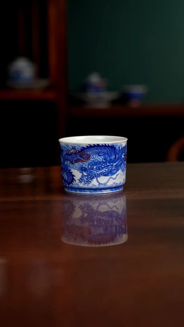 自成堂柴窑 龙杯