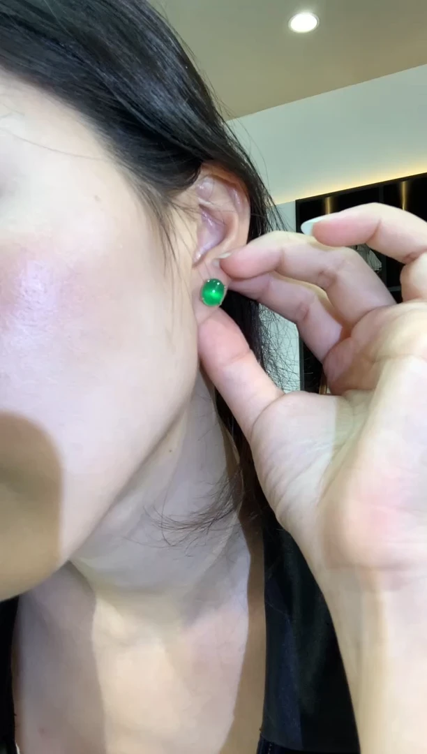 玛瑙/玉髓耳饰银S925镶嵌A130 |  198