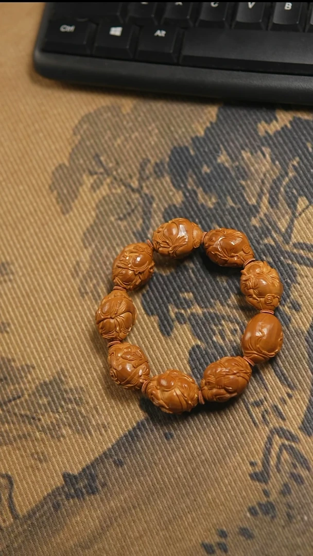 吊坠橄榄核财神2.0