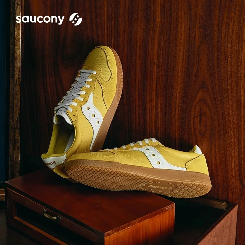 Saucony/索康尼新款BULLET CT德训鞋情侣低帮复古软底板鞋小白鞋