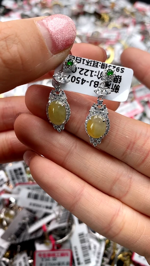 【闪购商品】翡翠戒指银S925镶嵌66666  7