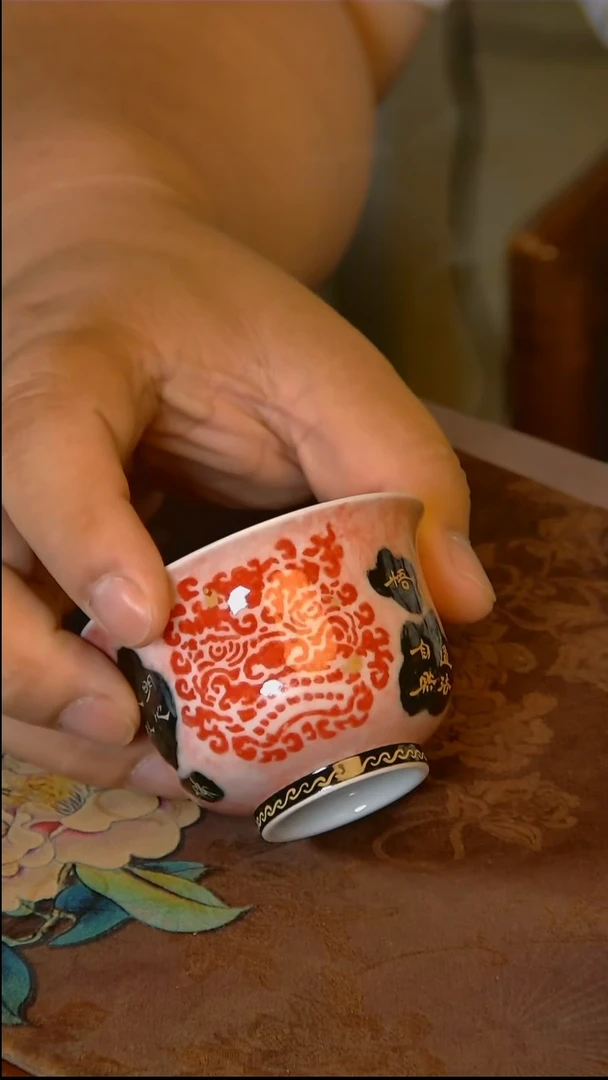 杯手工手绘杯杯很美丽