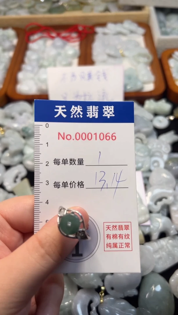 翡翠未镶嵌吊坠(不含链)1066