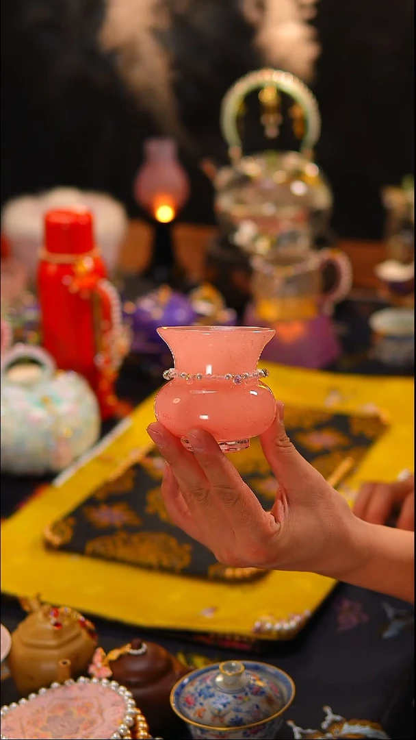 053粉色高硼硅建水