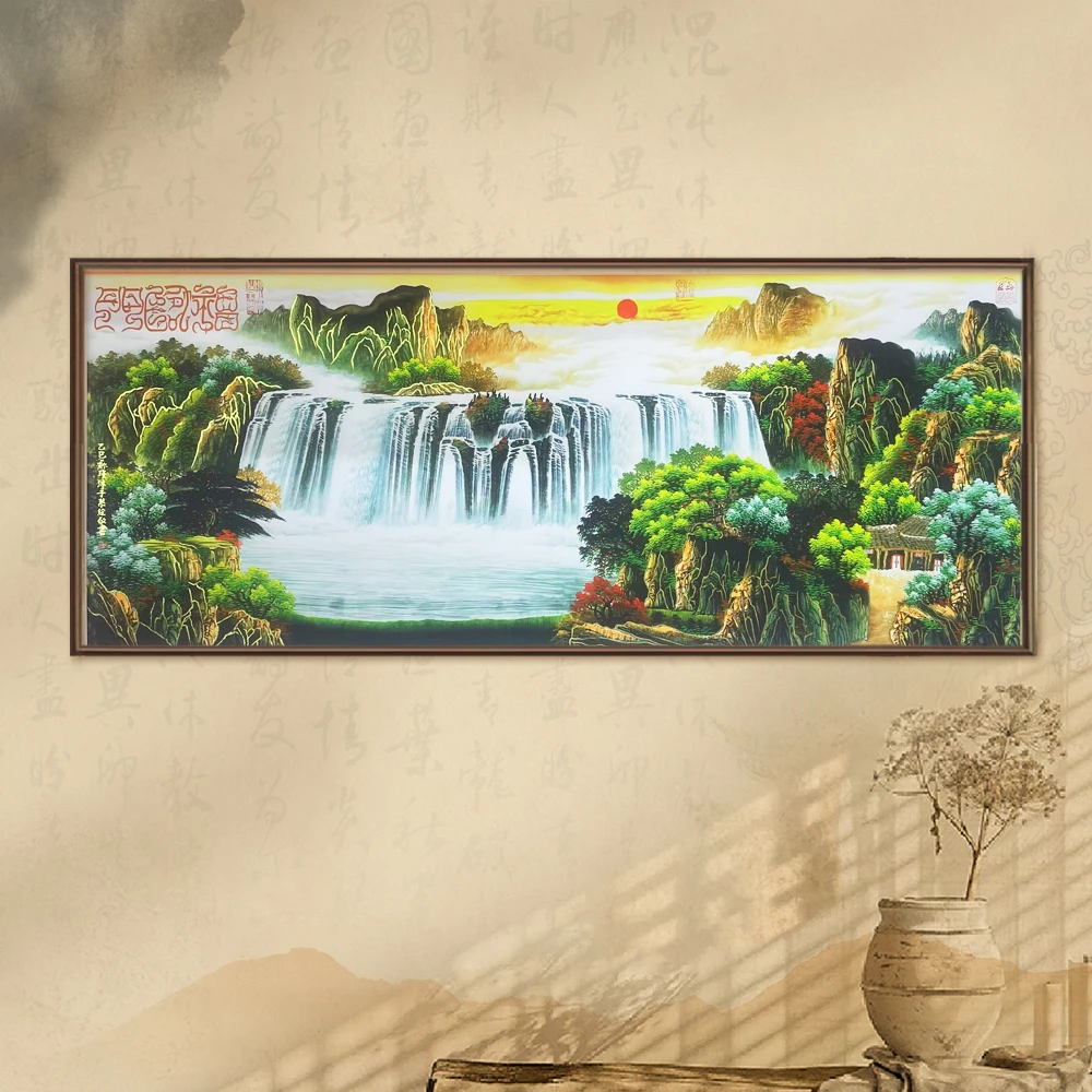 葛溪月老师展览代表作品—《日照金山》