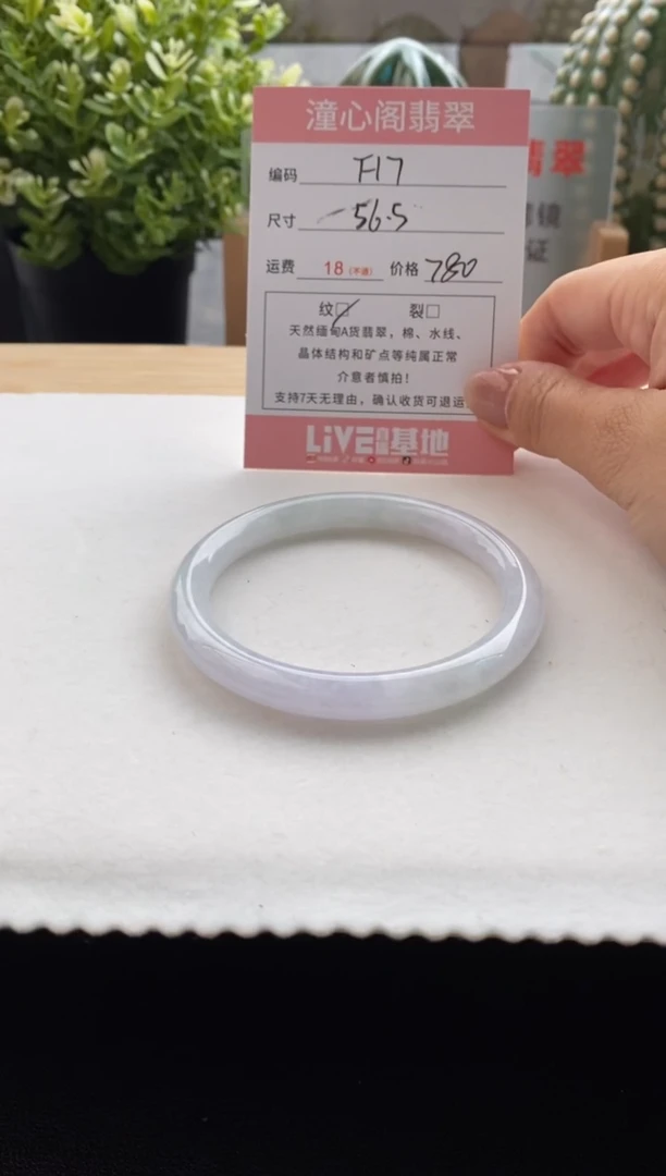 未镶嵌手镯翡翠56.5圈口 编码 F17