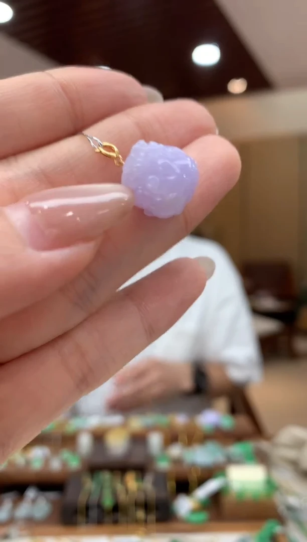 吊坠(不含链)18K金镶嵌翡翠貔貅