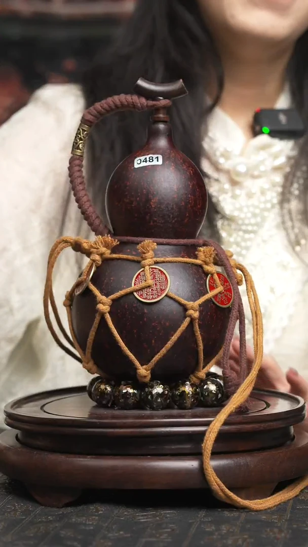 481号【800ML】大漆酒葫芦一物一拍