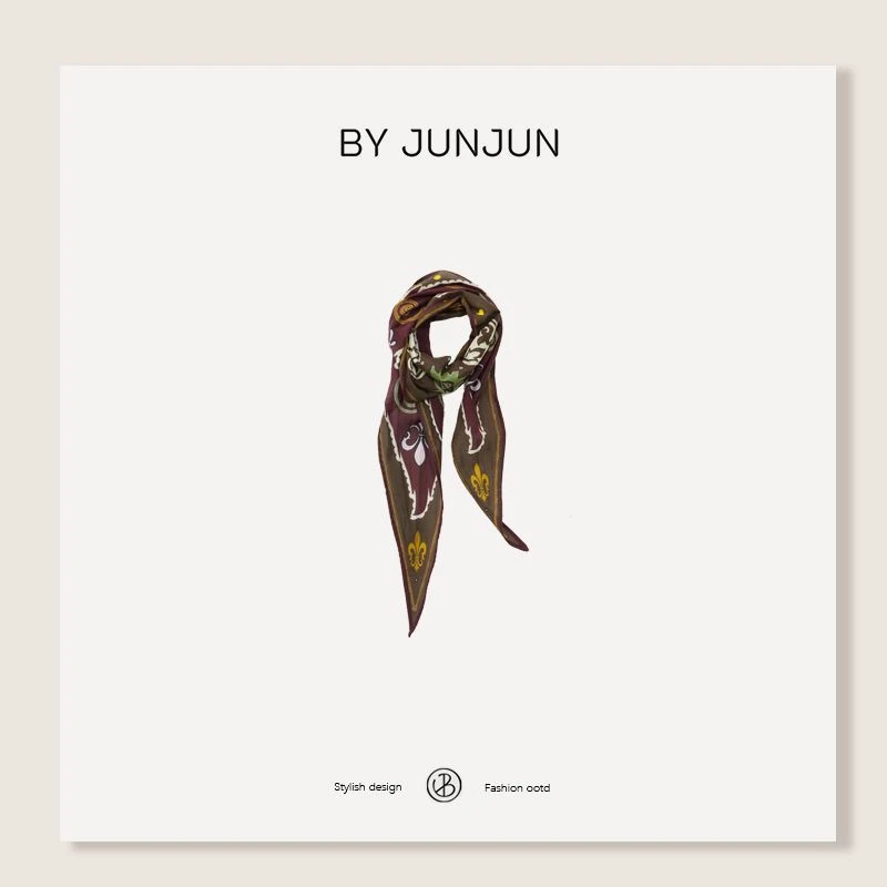 BYJUNJUN 珺珺高级定制【布达佩斯】多种花纹丝巾