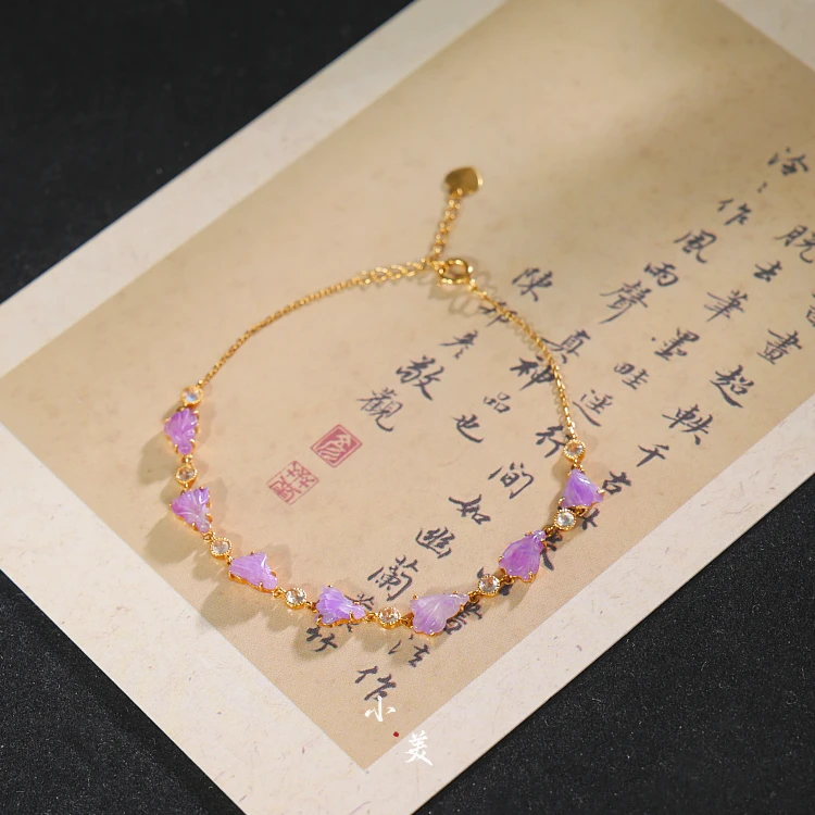 18K金舒俱来蝴蝶手链（多样性发）九紫离火G9533