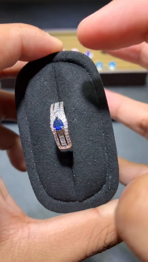 戒指蓝宝石未镶嵌Y31【多样性发其一】