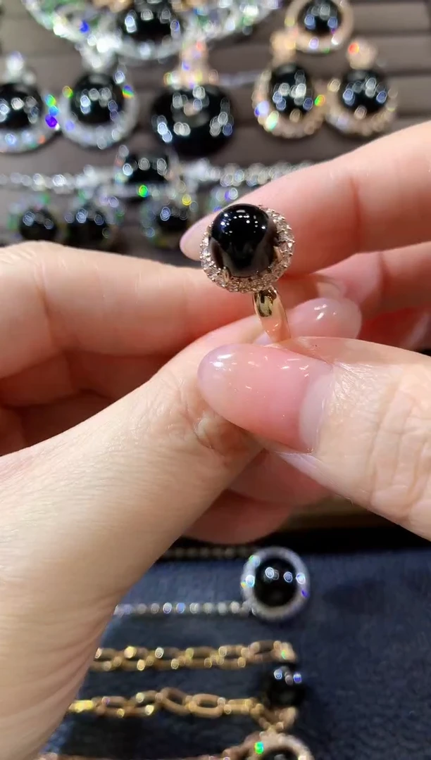 18K金镶嵌戒指翡翠C31