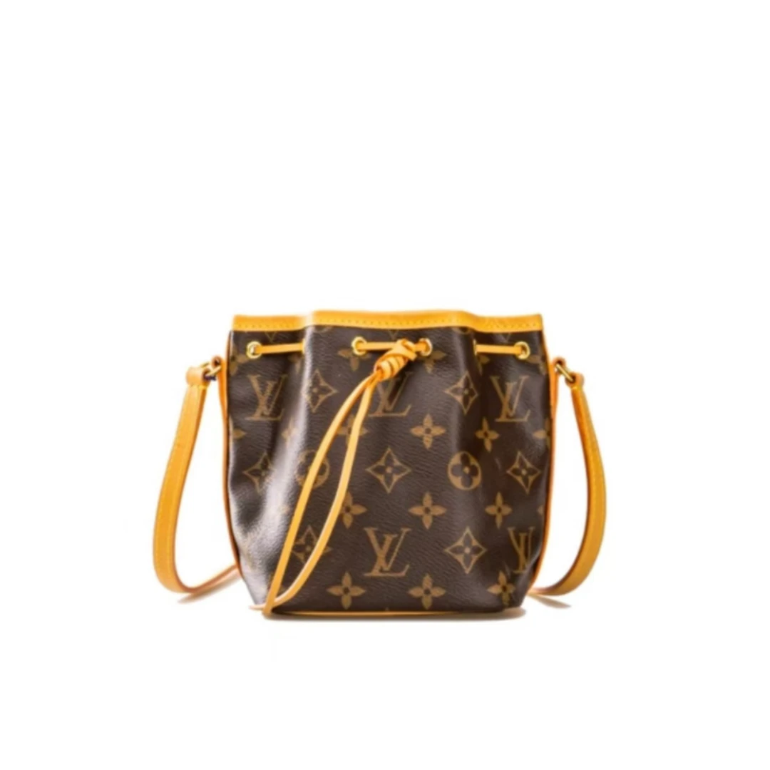 99新 LouisVuitton/路易威登 /老花抽绳noe小水桶/植鞣革换新/E