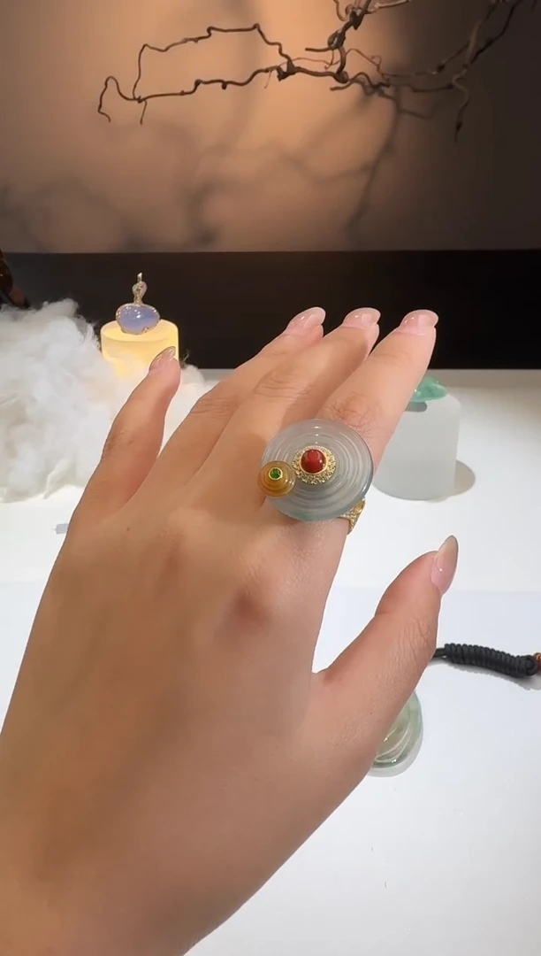 【闪购商品】翡翠戒指银S925镶嵌【鑫鑫】