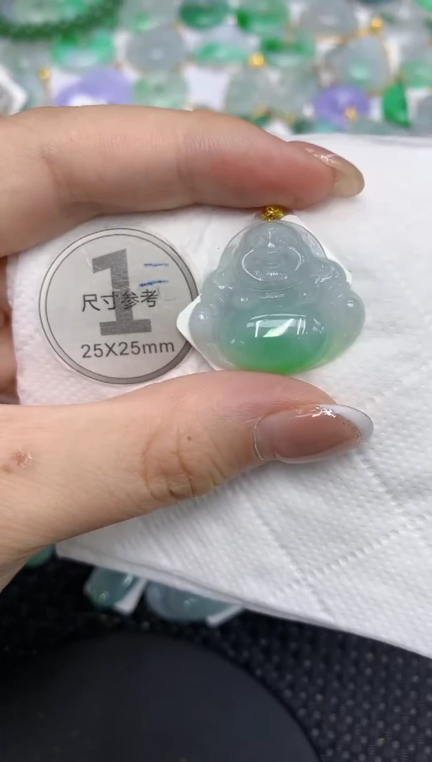 颈饰18K金镶嵌翡翠11111111