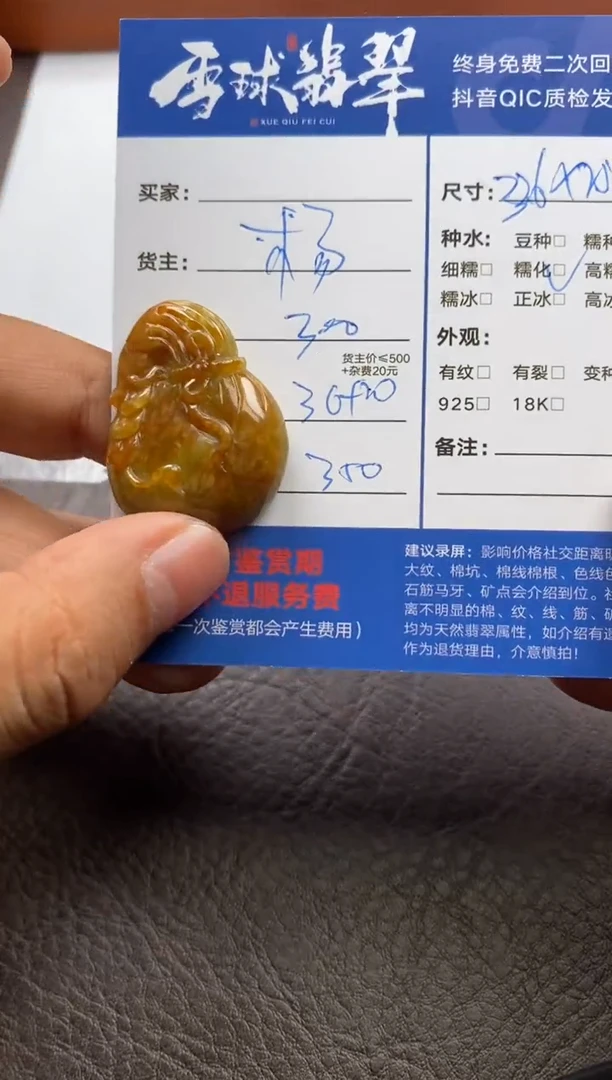 【闪购商品】翡翠颈饰未镶嵌0121122311