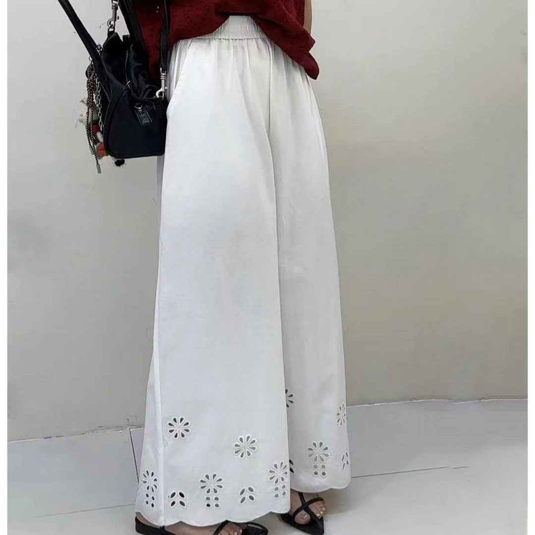 【洋洋精选】2025夏季新款百搭时尚简约气质直筒九分裤