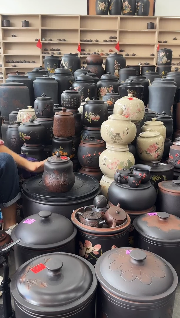 罐瑕疵茶叶罐  小葫芦荷花   120