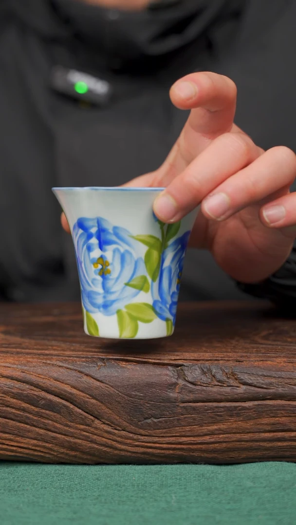 【闪购商品】瓷片28寻一缕瓷香杯釉下手工手绘瓷器