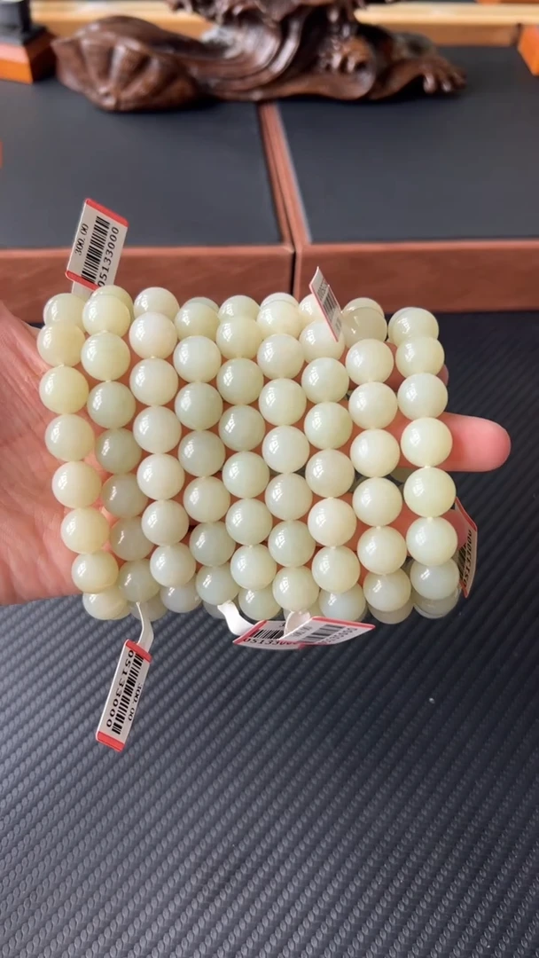 手串未镶嵌和田玉若羌微色差卡12多样性发货拍一发一17颗