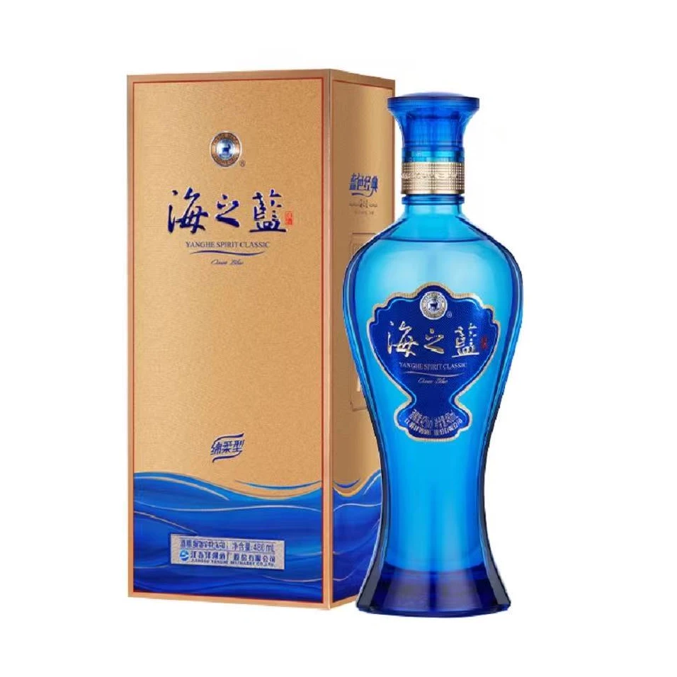 洋河凯哥专属 海之蓝 【次新年份】（版本随机发）42度480ml*1瓶 白酒