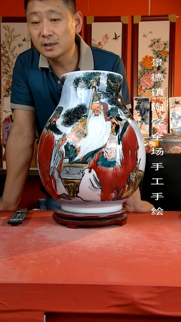 摆件景德镇陶瓷 手工手绘26