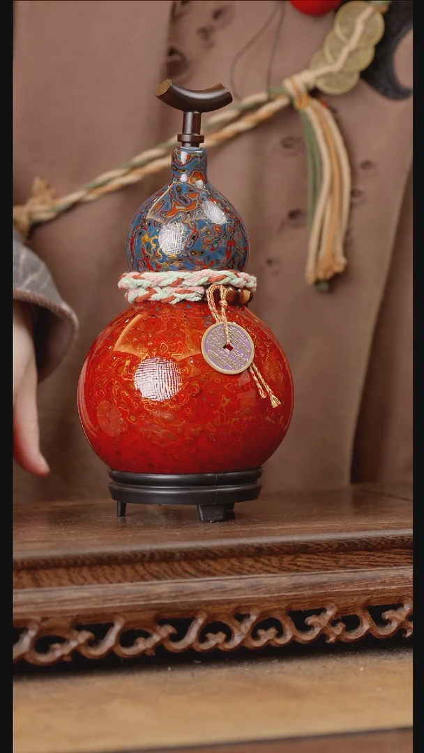 180号精品天然大漆酒葫芦一物一拍~