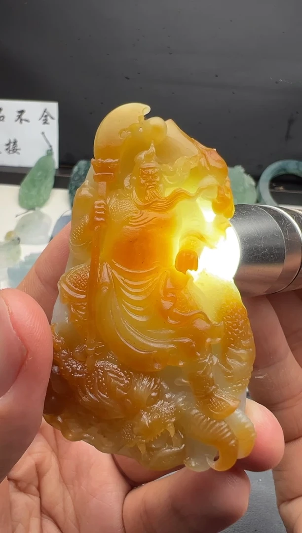 【闪购商品】定制翡翠未镶嵌关公