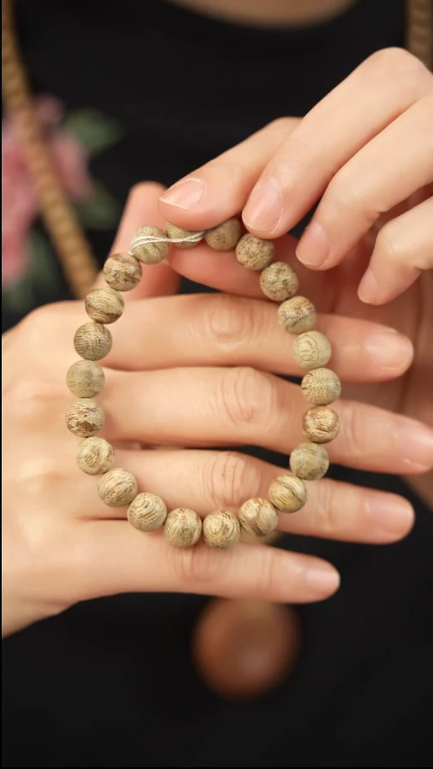 沉香手串柬埔寨9mm单圈-699