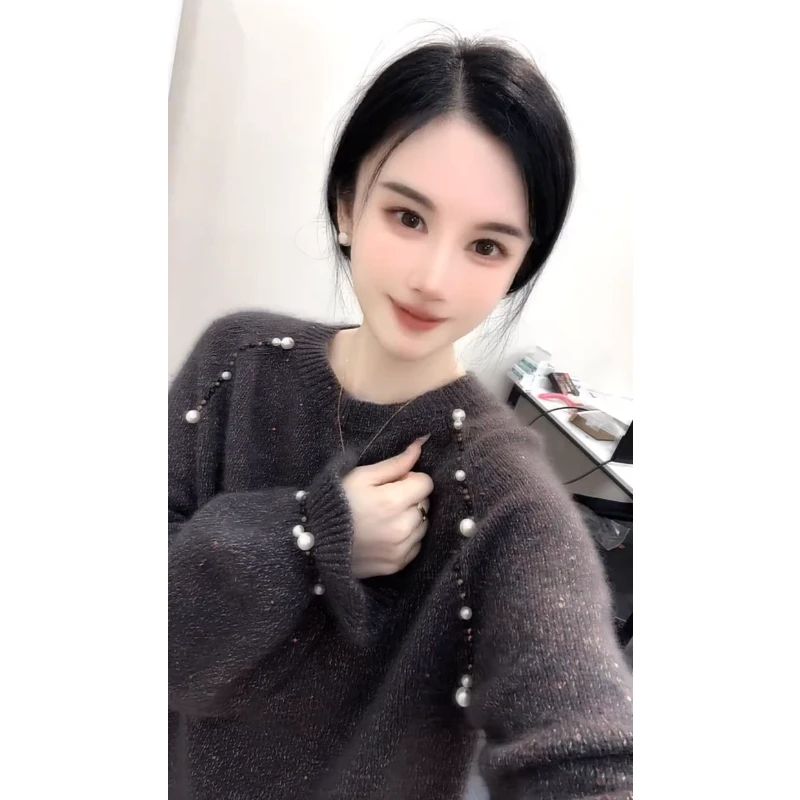 今年流行高级感穿搭2025年秋冬季新款宽松洋气减龄针织衫上衣女潮