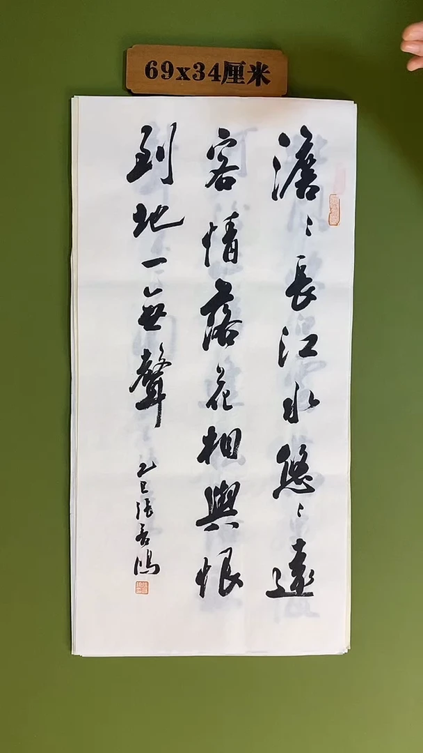 书法书法 张若鸿 尺寸69cm*34cm