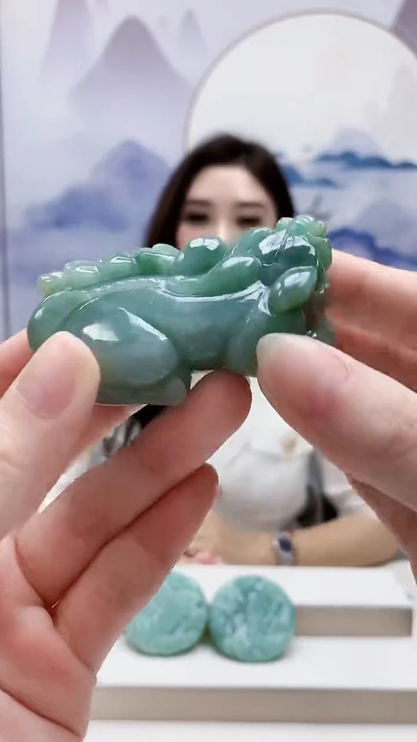 未镶嵌定制翡翠4829ry-毛货挂件72